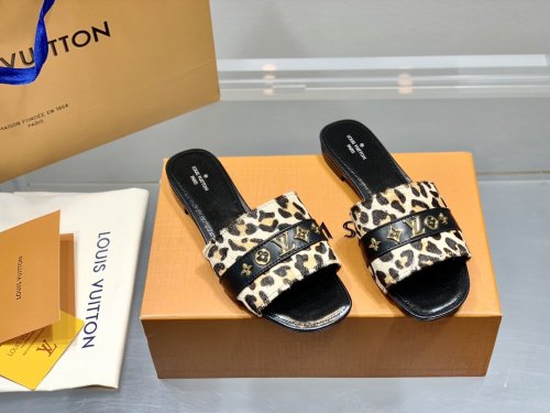 Louis Vuitton Womens Shoes Sandals Slippers Leather Design Luxury Brand Fashion Sandals with Original Box