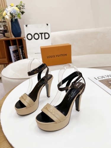 Louis Vuitton Womens Shoes Sandals Slippers Leather Design Luxury Brand Fashion Sandals with Original Box