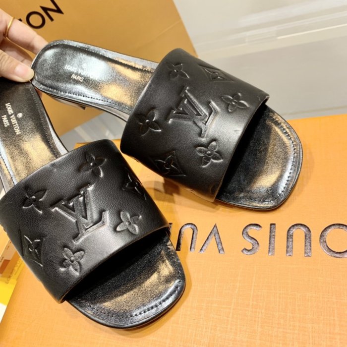 Louis Vuitton Womens Shoes Sandals Slippers Leather Design Luxury Brand Fashion Sandals with Original Box