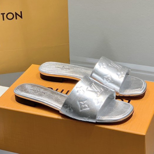 Louis Vuitton Womens Shoes Sandals Slippers Leather Design Luxury Brand Fashion Sandals with Original Box