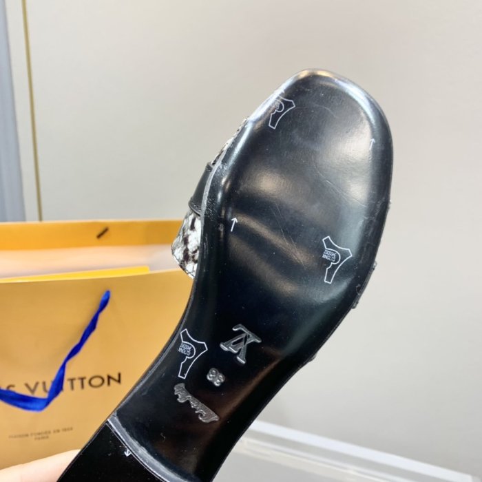 Louis Vuitton Womens Shoes Sandals Slippers Leather Design Luxury Brand Fashion Sandals with Original Box