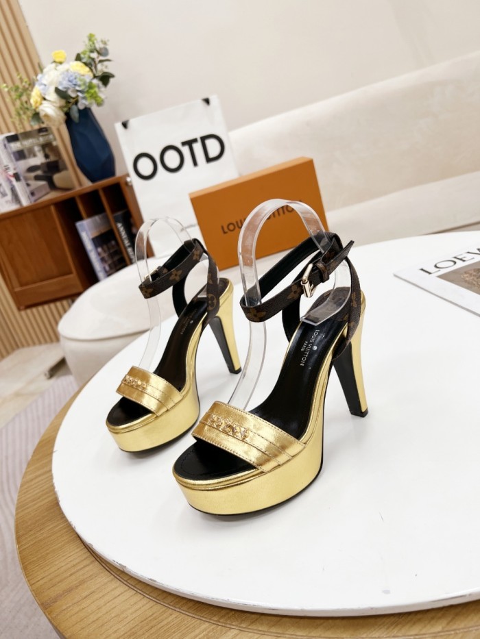 Louis Vuitton Womens Shoes Sandals Slippers Leather Design Luxury Brand Fashion Sandals with Original Box