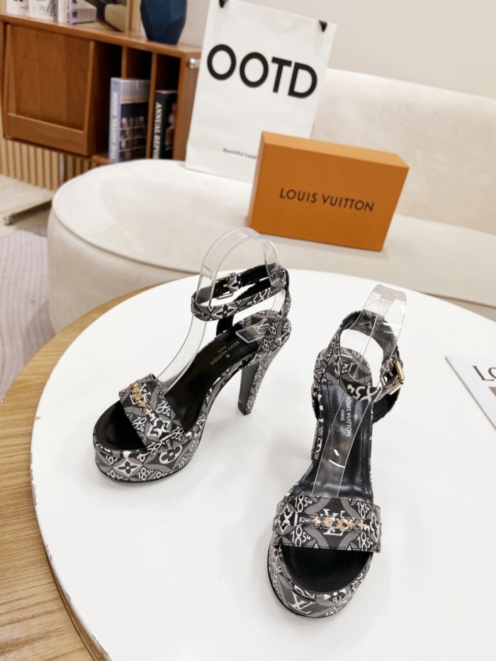 Louis Vuitton Womens Shoes Sandals Slippers Leather Design Luxury Brand Fashion Sandals with Original Box