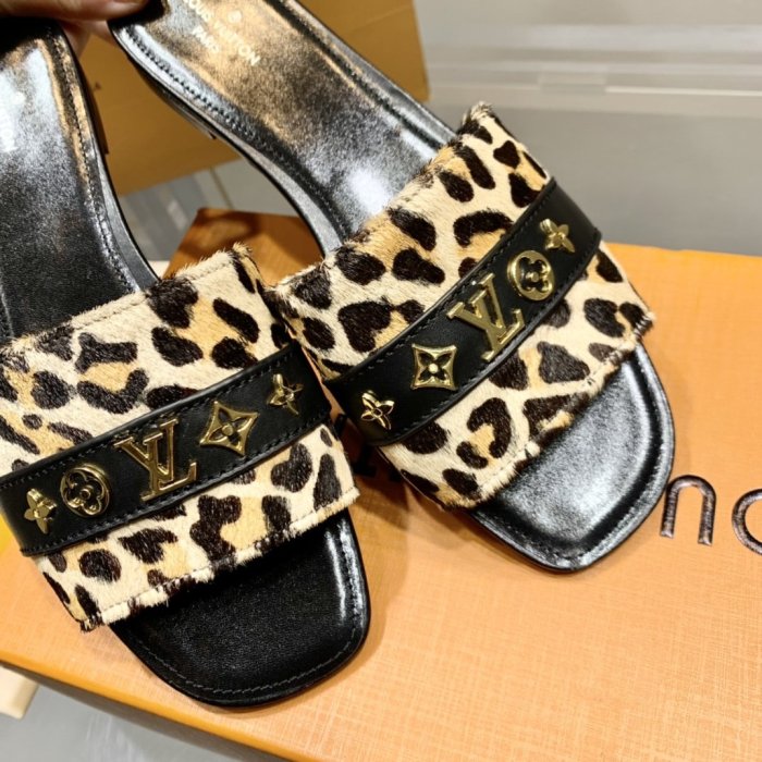 Louis Vuitton Womens Shoes Sandals Slippers Leather Design Luxury Brand Fashion Sandals with Original Box