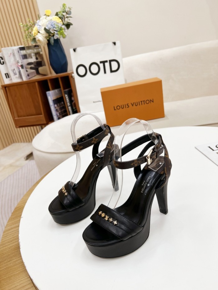 Louis Vuitton Womens Shoes Sandals Slippers Leather Design Luxury Brand Fashion Sandals with Original Box
