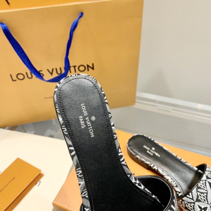 Louis Vuitton Womens Shoes Sandals Slippers Leather Design Luxury Brand Fashion Sandals with Original Box