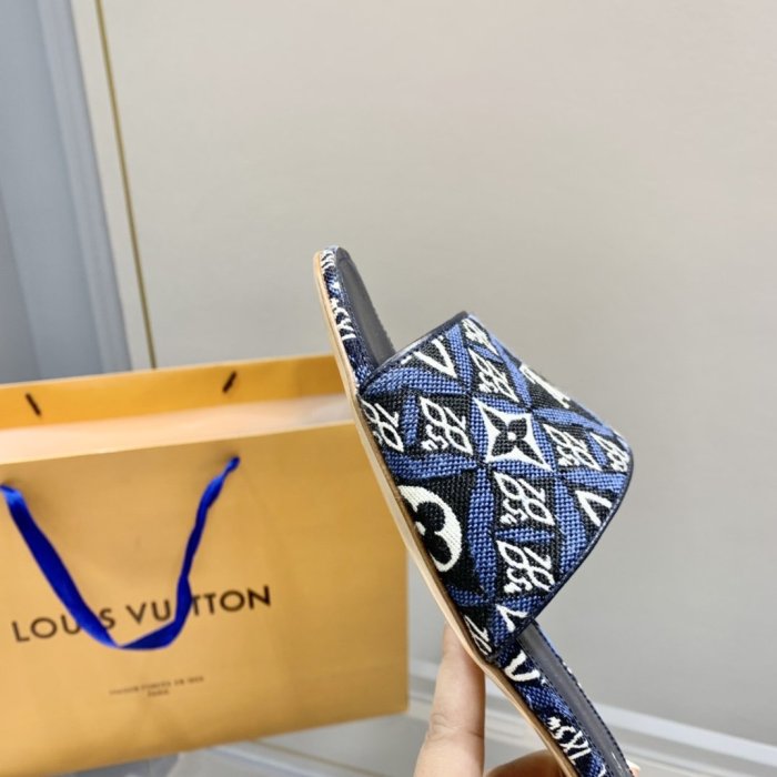 Louis Vuitton Womens Shoes Sandals Slippers Leather Design Luxury Brand Fashion Sandals with Original Box