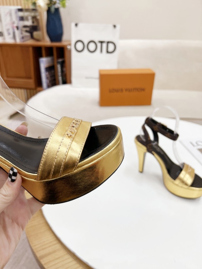Louis Vuitton Womens Shoes Sandals Slippers Leather Design Luxury Brand Fashion Sandals with Original Box