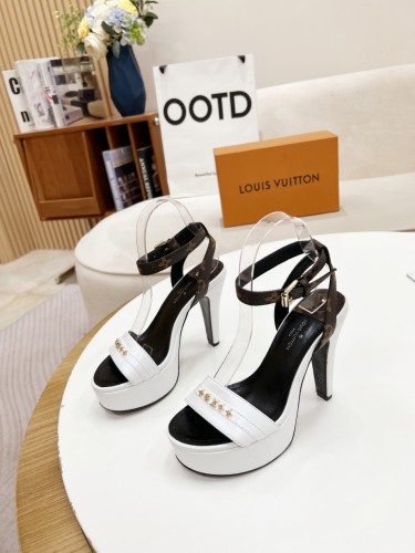 Louis Vuitton Womens Shoes Sandals Slippers Leather Design Luxury Brand Fashion Sandals with Original Box