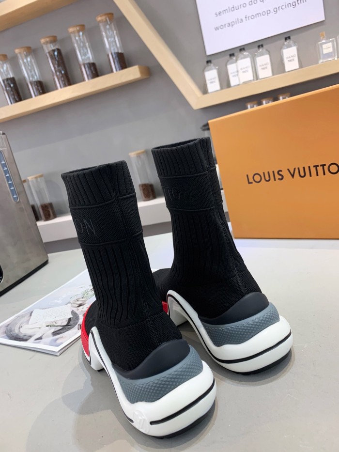 Louis Vuitton Women Shoes Sneakers Luxury Brand Design Fashion LV ARCHLIGHT SNEAKER with Original Box