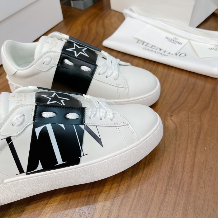 Valentino Men Shoes Fashion Design Luxury Brand OPEN SNEAKER WITH VLTN PRINT with Original Box WY2S0830XZUKR5