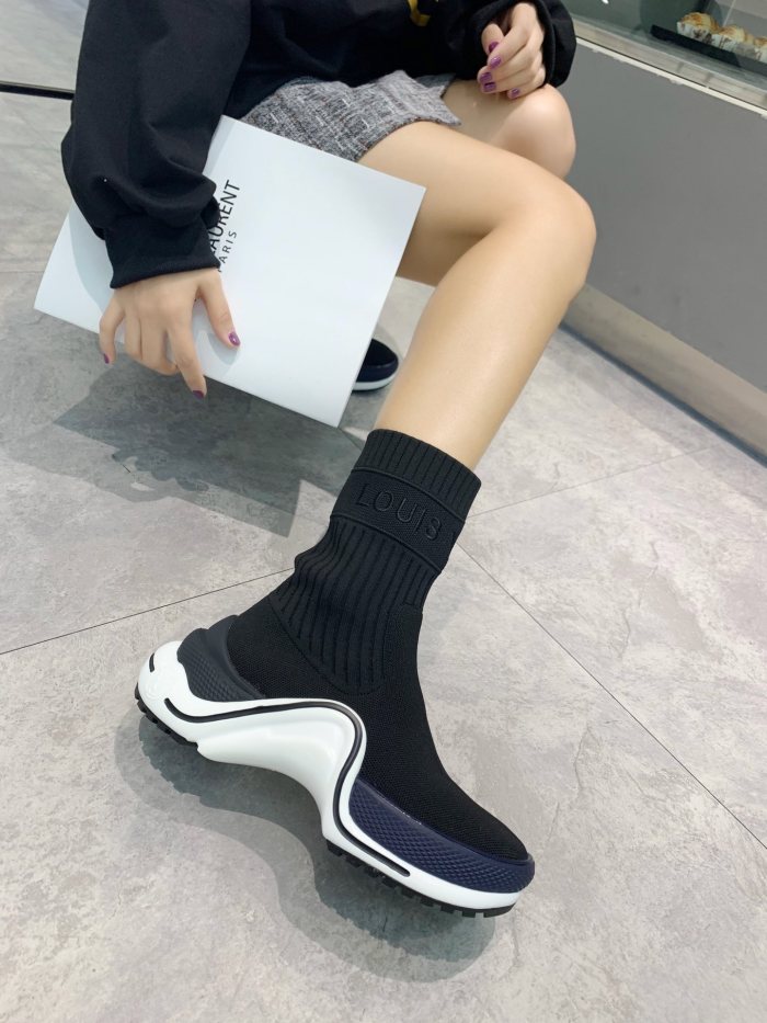 Louis Vuitton Women Shoes Sneakers Luxury Brand Design Fashion LV ARCHLIGHT SNEAKER with Original Box