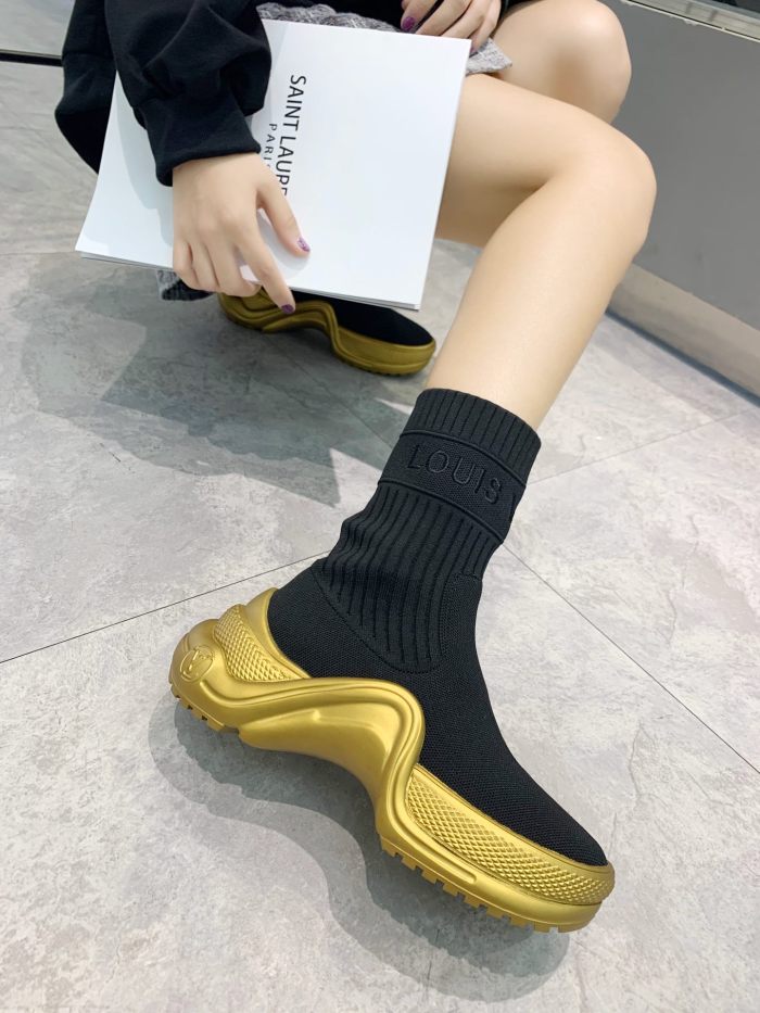 Louis Vuitton Women Shoes Sneakers Luxury Brand Design Fashion LV ARCHLIGHT SNEAKER with Original Box