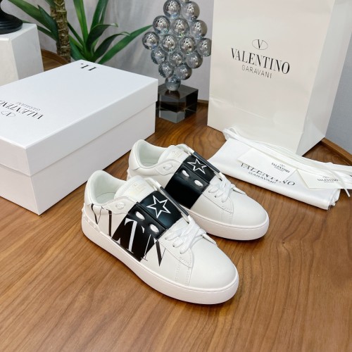 Valentino Men Shoes Fashion Design Luxury Brand OPEN SNEAKER WITH VLTN PRINT with Original Box WY2S0830XZUKR5