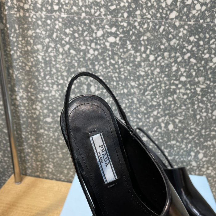 Prada Womens Shoes Slingback Pumps Luxury Brand Casual Shoes for Women with Original Box