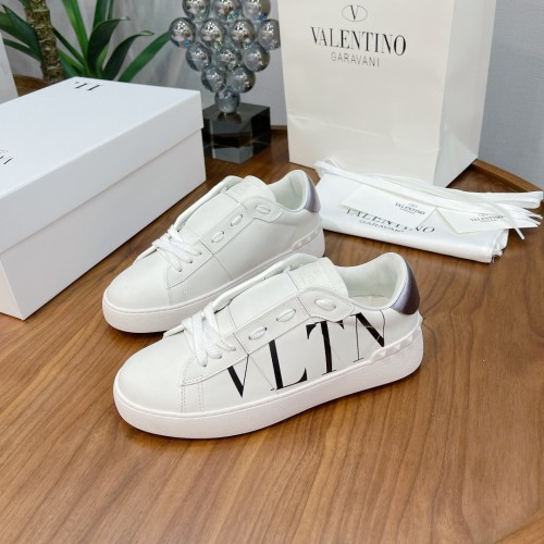 Valentino Men Shoes Fashion Design Luxury Brand OPEN SNEAKER WITH VLTN PRINT with Original Box WY2S0830XZUKR5