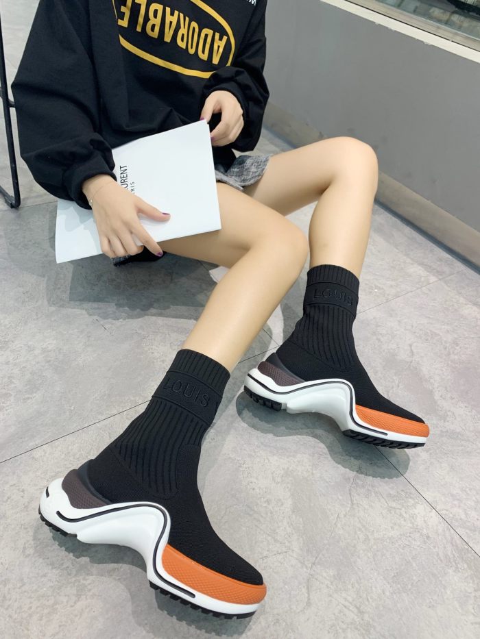 Louis Vuitton Women Shoes Sneakers Luxury Brand Design Fashion LV ARCHLIGHT SNEAKER with Original Box