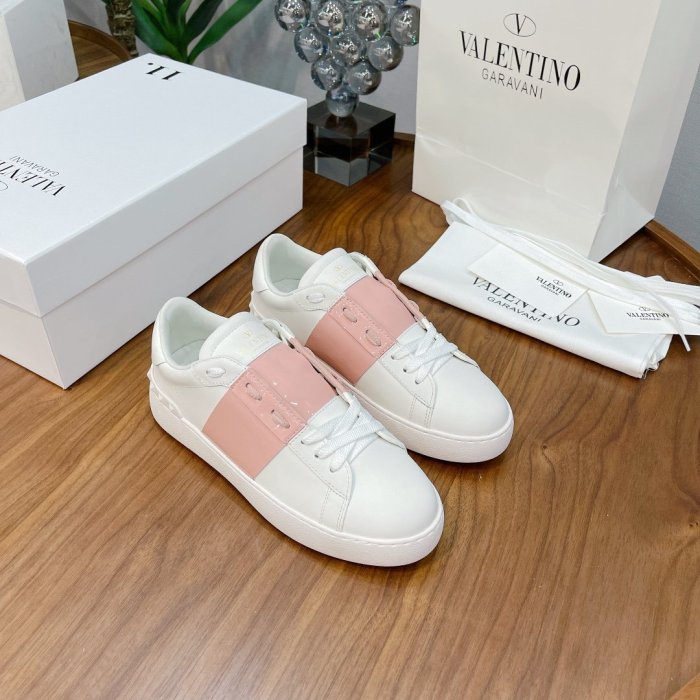 Valentino Men Shoes Fashion Design Luxury Brand OPEN SNEAKER WITH VLTN PRINT with Original Box WY0S0830BLUA01