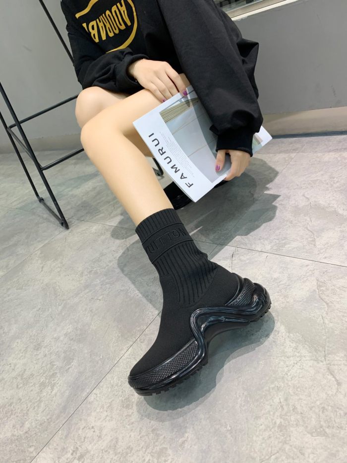 Louis Vuitton Women Shoes Sneakers Luxury Brand Design Fashion LV ARCHLIGHT SNEAKER with Original Box