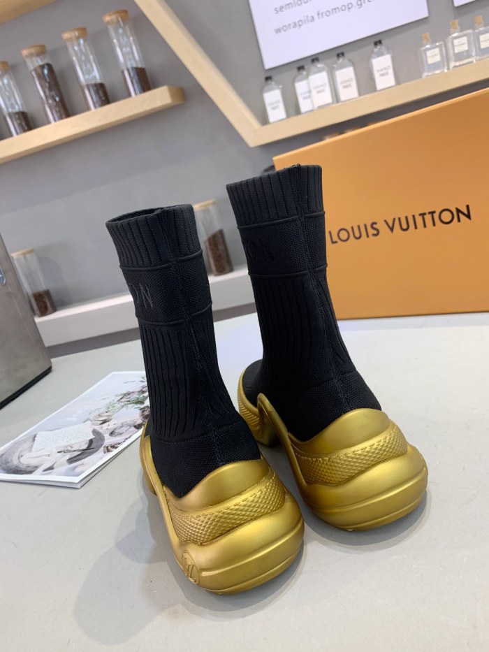 Louis Vuitton Women Shoes Sneakers Luxury Brand Design Fashion LV ARCHLIGHT SNEAKER with Original Box