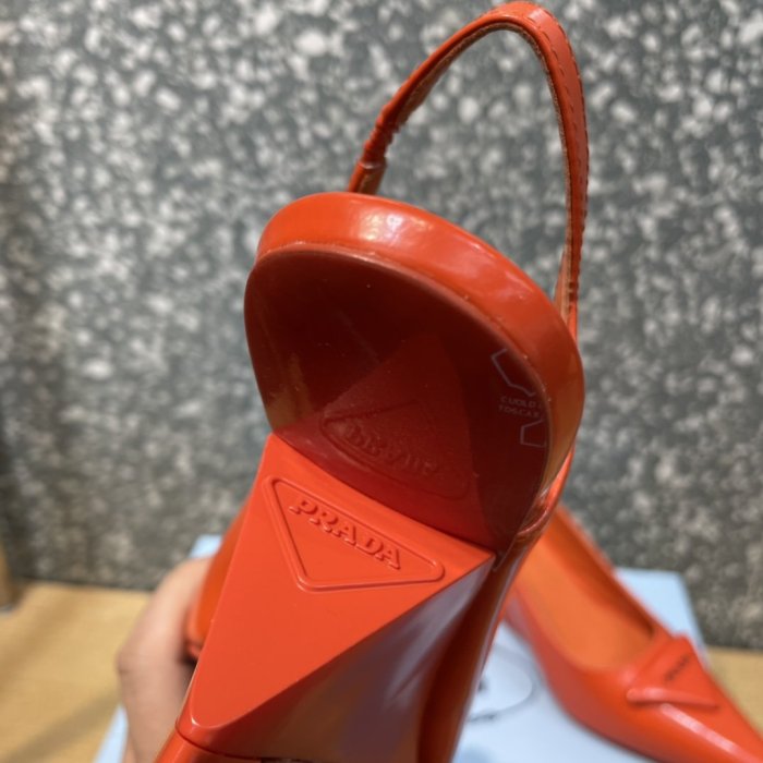 Prada Womens Shoes Slingback Pumps Luxury Brand Casual Shoes for Women with Original Box