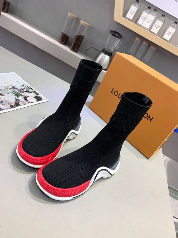 Louis Vuitton Women Shoes Sneakers Luxury Brand Design Fashion LV ARCHLIGHT SNEAKER with Original Box