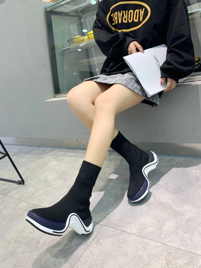 Louis Vuitton Women Shoes Sneakers Luxury Brand Design Fashion LV ARCHLIGHT SNEAKER with Original Box