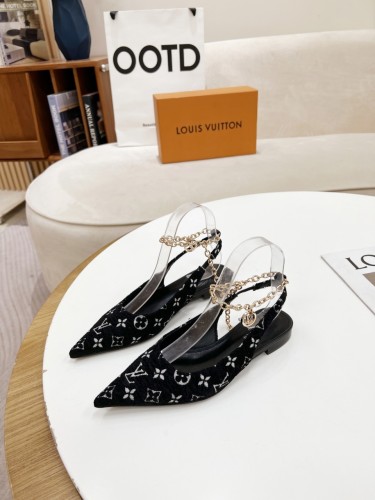 Louis Vuitton Womens Shoes Sandals Slippers Leather Design Luxury Brand Fashion Sandals with Original Box
