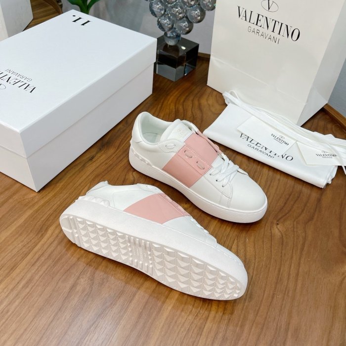 Valentino Men Shoes Fashion Design Luxury Brand OPEN SNEAKER WITH VLTN PRINT with Original Box WY0S0830BLUA01