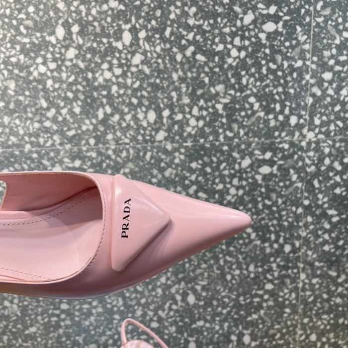 Prada Womens Shoes Slingback Pumps Luxury Brand Casual Shoes for Women with Original Box