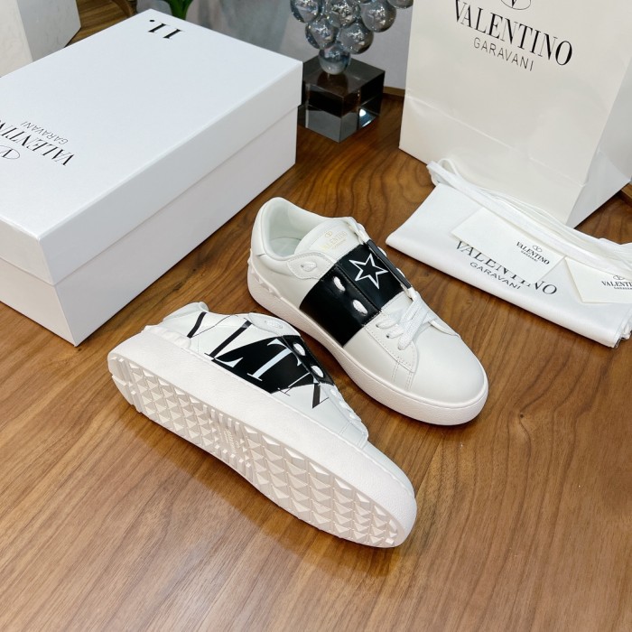 Valentino Men Shoes Fashion Design Luxury Brand OPEN SNEAKER WITH VLTN PRINT with Original Box WY2S0830XZUKR5