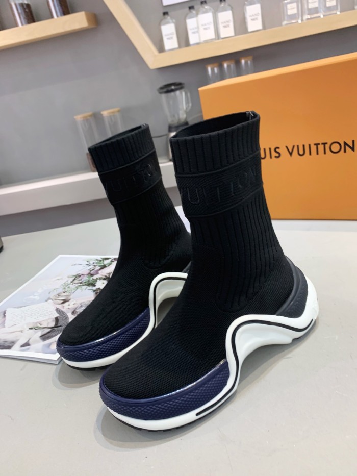 Louis Vuitton Women Shoes Sneakers Luxury Brand Design Fashion LV ARCHLIGHT SNEAKER with Original Box