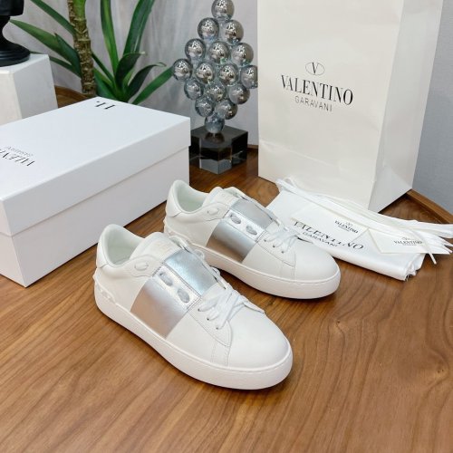 Valentino Men Shoes Fashion Design Luxury Brand OPEN SNEAKER WITH VLTN PRINT with Original Box WY0S0830BLUA01