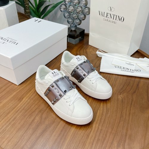 Valentino Men Shoes Fashion Design Luxury Brand OPEN SNEAKER WITH VLTN PRINT with Original Box WY0S0830BLUA01