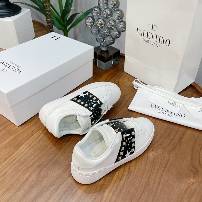 Valentino Men Shoes Fashion Design Luxury Brand OPEN SNEAKER WITH VLTN PRINT with Original Box WY0S0830BLUA01
