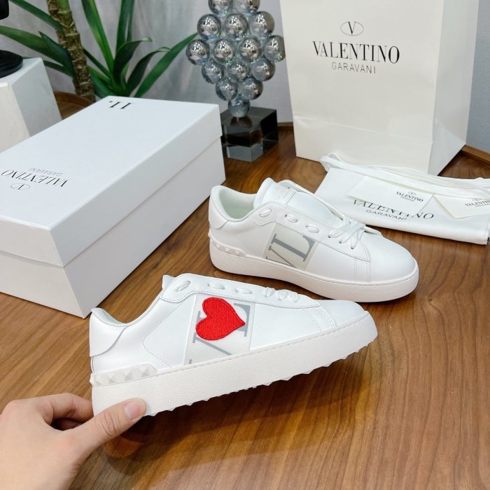 Valentino Men Shoes Fashion Design Luxury Brand OPEN SNEAKER WITH VLTN PRINT with Original Box WY0S0830BLUA01