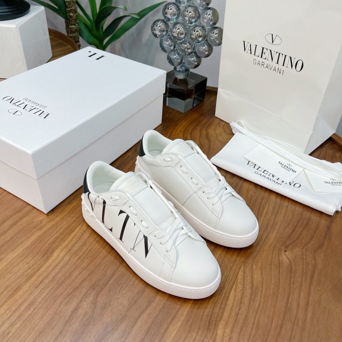 Valentino Men Shoes Fashion Design Luxury Brand OPEN SNEAKER WITH VLTN PRINT with Original Box WY0S0830BLUA01