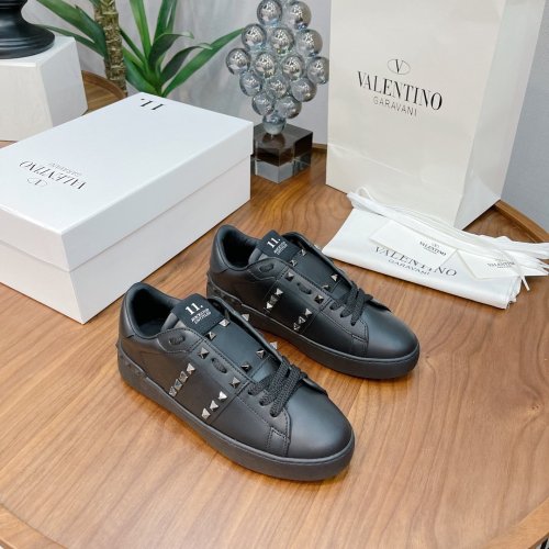 Valentino Men Shoes Fashion Design Luxury Brand OPEN SNEAKER WITH VLTN PRINT with Original Box WY0S0830BLUA01