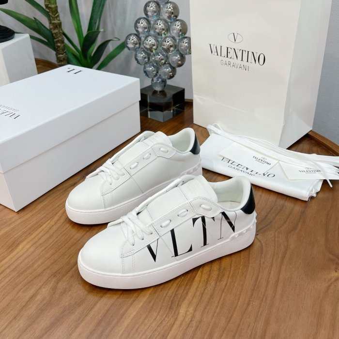 Valentino Men Shoes Fashion Design Luxury Brand OPEN SNEAKER WITH VLTN PRINT with Original Box WY0S0830BLUA01
