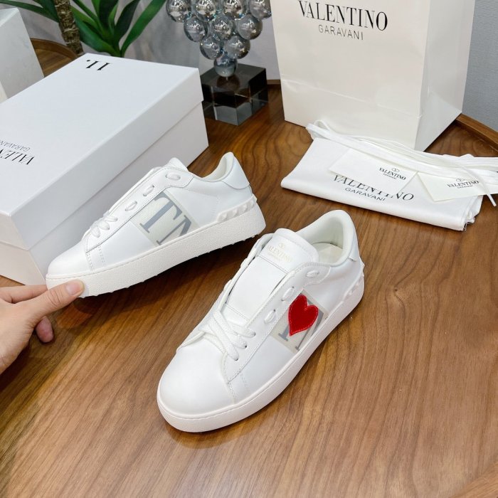 Valentino Men Shoes Fashion Design Luxury Brand OPEN SNEAKER WITH VLTN PRINT with Original Box WY0S0830BLUA01