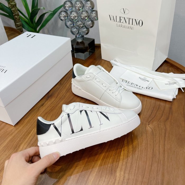 Valentino Men Shoes Fashion Design Luxury Brand OPEN SNEAKER WITH VLTN PRINT with Original Box WY0S0830BLUA01