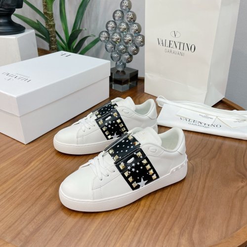 Valentino Men Shoes Fashion Design Luxury Brand OPEN SNEAKER WITH VLTN PRINT with Original Box WY0S0830BLUA01