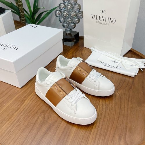Valentino Men Shoes Fashion Design Luxury Brand OPEN SNEAKER WITH VLTN PRINT with Original Box WY0S0830BLUA01