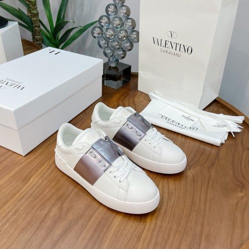 Valentino Men Shoes Fashion Design Luxury Brand OPEN SNEAKER WITH VLTN PRINT with Original Box WY0S0830BLUA01
