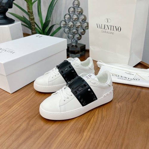 Valentino Men Shoes Fashion Design Luxury Brand OPEN SNEAKER WITH VLTN PRINT with Original Box WY0S0830BLUA01