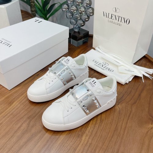 Valentino Men Shoes Fashion Design Luxury Brand OPEN SNEAKER WITH VLTN PRINT with Original Box WY0S0830BLUA01
