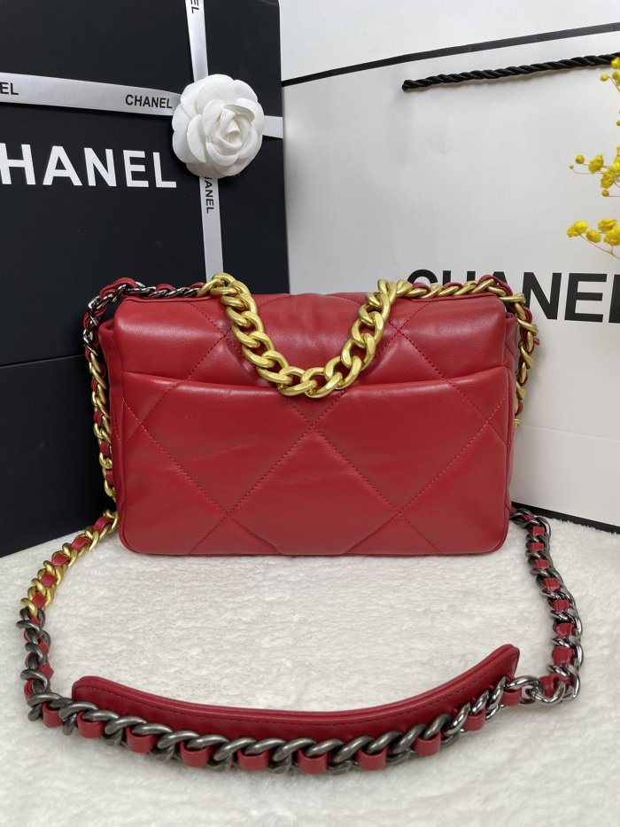 Chanel Womens Bags Shoulder Messenger Bags Chanel 19 Flap Bag Luxury Brand with Original Box