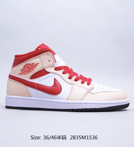 Air Jordan 1 Mid Pollen AJ1 Mens Womens Shoes Sneakers with Original Box 2835M1536