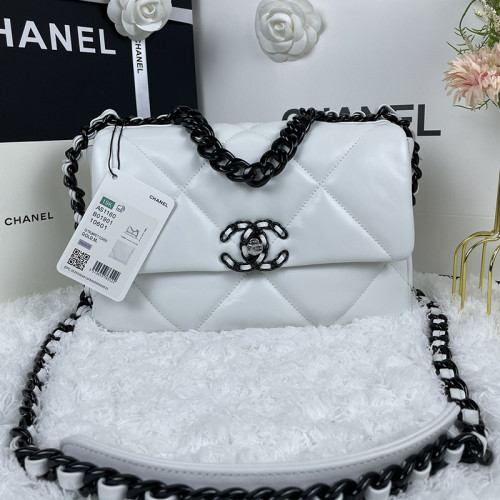 Chanel Womens Bags Shoulder Messenger Bags Chanel 19 Flap Bag Luxury Brand with Original Box