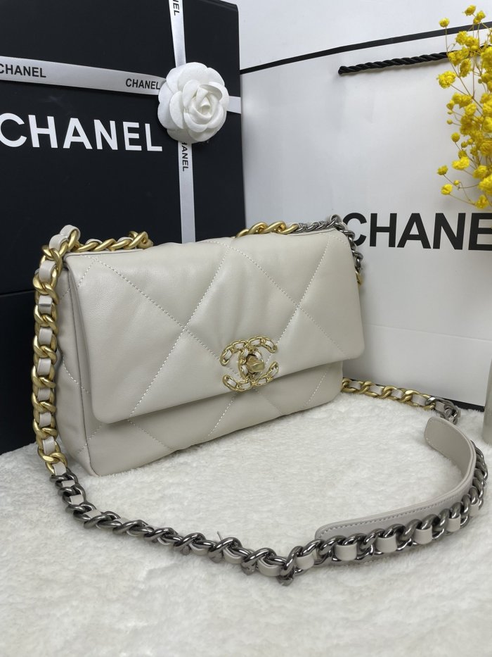 Chanel Womens Bags Shoulder Messenger Bags Chanel 19 Flap Bag Luxury Brand with Original Box
